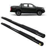 Estribo Lateral S10 CD 2012 a 2023 Oblongo Oval Preto Track