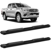 Estribo Lateral Hilux 2016 a 2023 Extreme Alumínio Preto CK