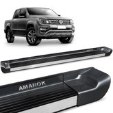 Estribo Lateral Amarok 2010 a 2022 CD Cinza Iron Personalizado