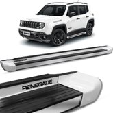 Estribo Lateral Renegade 2015 a 2020 Branco Ambiente Personalizado Gtnox