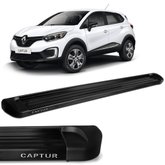 Estribo Lateral Captur 2017 a 2023 Alumínio Preto