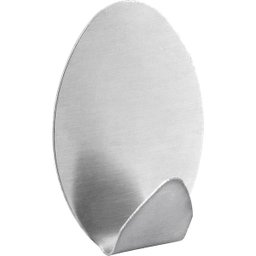 Gancho adesivo oval em inox com 2 peças VONDER