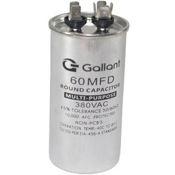 Capacitor CBB65 Gallant 60MF +-5% 380 VAC GCP60S00A-IX380