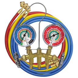 Manifold Analógico 2 Vias com 3 Mangueiras R410A/R404A/R507/R22