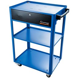 Rack Móvel Aberto Azul para Computador 