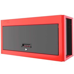 Painel Superior Vermelho com Porta Basculante com Amortecimento a Gás