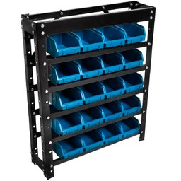 Estante Gaveteiros Black com 20 Caixas N° 03 Azul EP20/03