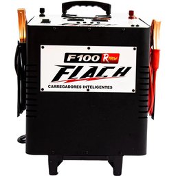 Carregador de Bateria Inteligente 12V 40A com Auxilio de Partida Bivolt Flach F100 RNEW