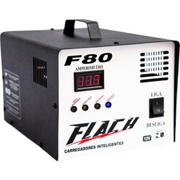 Carregador de Bateria Inteligente 14V 80A 960W com Auxlio de Partida Bivolt Flach F80