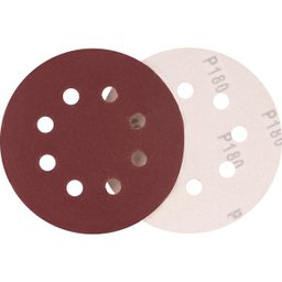 Disco de lixa 125 mm, grão 180, embalagem com 10 peças, -VONDER-1281125180