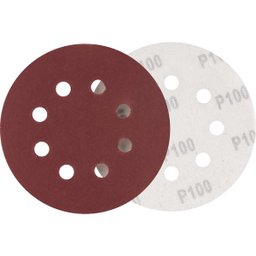 Disco de lixa 125 mm, grão 100, embalagem com 10 peças, -VONDER-1281125100