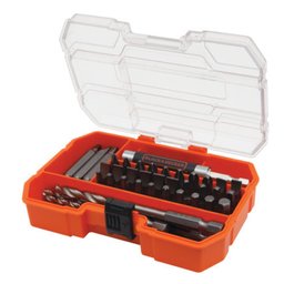 Kit de Ferramentas para Furar e Parafusar com 45 Peças BLACK+DECKER-A7234-XJ
