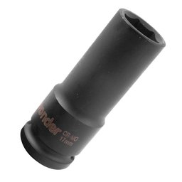 Soquete de Impacto Sextavado Longo 17mm com Encaixe de 1/2 Pol.