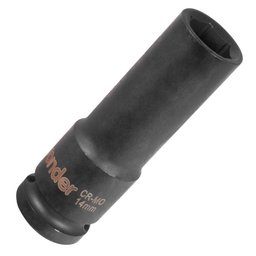 Soquete de Impacto Sextavado Longo 14mm com Encaixe de 1/2 Pol.