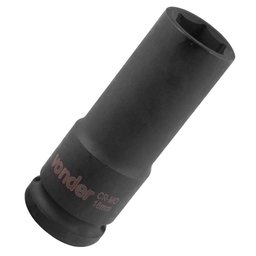 Soquete de Impacto Sextavado Longo 18mm com Encaixe de 1/2 Pol.