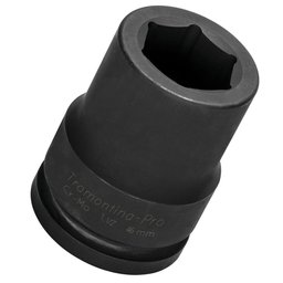 Soquete de Impacto Sextavado Cr-Mo 46mm com Encaixe de 1.1/2 Pol.