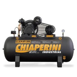 Compressor 15 Pés 200 Litros 175 Libras 3HP Monofásico - 24699 - Chiaperini-CHIAPERINI-314130