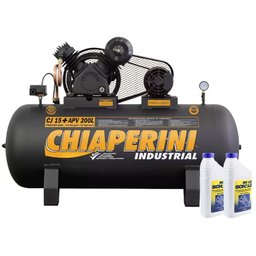 Compressor Chiaperini 15+200L/MONO 15+PCM/APV 200 Litros + 2 Óleos Lubrificante 1 Litro -CHIAPERINI-K1703