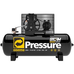 Compressor de Ar Storm 20/200 600 Alta Pressão Industrial 20 Pés 200 Litros 220/380V Trifásico