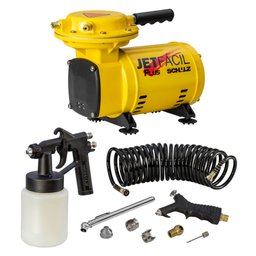 Motocompressor de Ar Direto Jet Fácil Plus 127V com 9 Acessórios