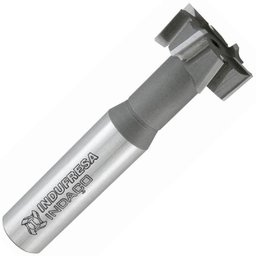 Fresa para Rasgo em T - Med. 22,0 x 10,0mm - Haste Cilíndrica, Dentes Cruzados