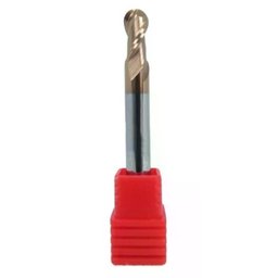 Fresa Topo Esférica de Metal Duro 10Mm - 2 Cortes 55Hrc H10