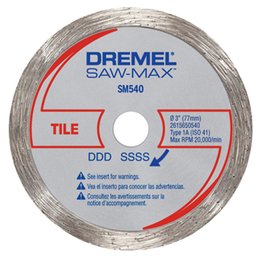 Disco Saw Max Azulejo 77mm Cinza com detalhes Vermelho e Azul