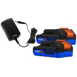 2 Baterias de Lítio 20V 2Ah High Power para Linha Azul FG3000X FG3014X e FG3027X + Carregador Rápido