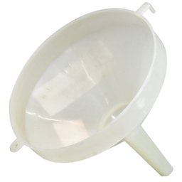 Funil de Plástico Branco para Uso Geral de 180mm