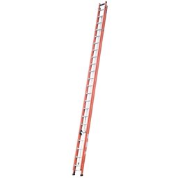 Escada Extensível Rebitada Laranja Úteis 6.95x12m com 38 Degraus 