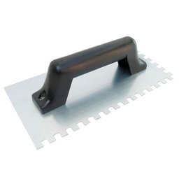 Desempenadeira Dentada em Aço 12 x 24 cm com Cabo em Plástico-THOMPSON-558