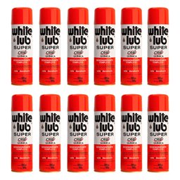 Kit Desengripante Spray White Lub Super 300ml com 12 Unidades