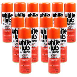 Kit Desengripante Spray White Lub Super 300ml com 12 Unidades