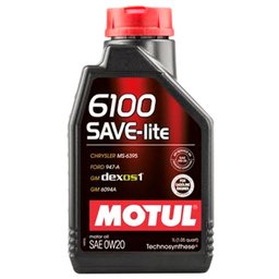 Lubrificante 6100 1L Save Lite SAE 0W20 para Motores