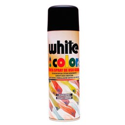 Tinta Spray White Color Preto Fosco 340ml