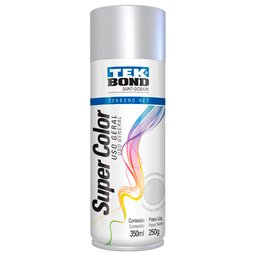 Tinta Spray Super Color Alumínio Alta Temperatura com 350ml/250g
