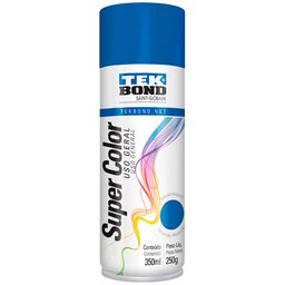 Tinta Spray Super Color Azul Metálico com 350ml/250g-TEKBOND-23271006900