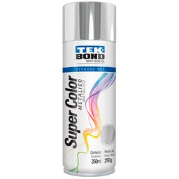 Tinta Spray Super Color Cromado Metálico com 350ml/250g