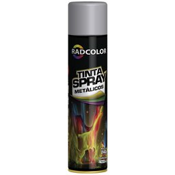 Tinta Spray Metálica Prata 400ml/ 240g