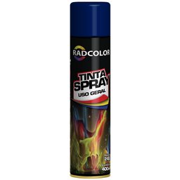 Tinta Spray Acrílica Uso Geral Azul Escuro 400ml/ 240g-RADCOLOR-RC2112-01
