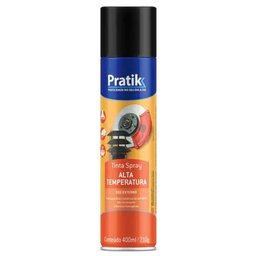 Tinta Spray Alta Temperatura Preto Fosco 400ml