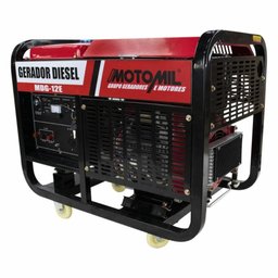 Gerador Diesel Monofásico 12 KVA 110/220V MDG-12E Motomil