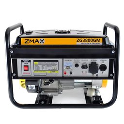 Gerador Gasolina Zg3800Gm 6,5 Hp Monofásico Partida Manual 110V/220V 454225 Zmax