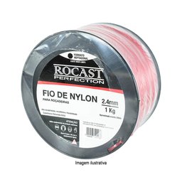 Fio de Nylon para Roçadeiras Bitola 2.4mm Rolo 480m Rocast 310,0010-ROCAST-240808