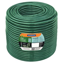 Mangueira Flex 5/8 Pol. Verde em PVC 3 Camadas 100 m