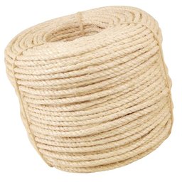 Corda de sisal 6 mm x 220 m 3 pernas 