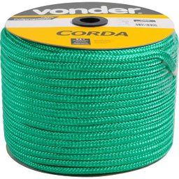 Corda Multifilamento Trançada 10 mm  x 190 m Verde em Carretel -VONDER-8053101981