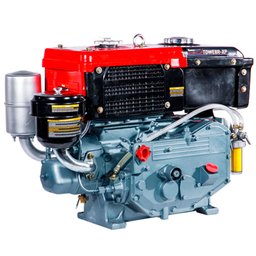Motor a Diesel TDWE8R-XP Refrigerado a Água Radiador 4T 7.7HP 402CC com Partida Manual 