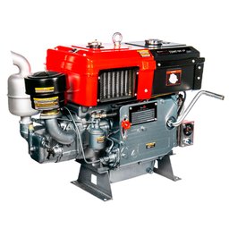 Motor a Diesel TDWE18R-XP Refrigerado a Água Radiador 16.5HP 903CC com Partida Manual