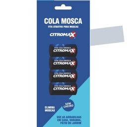 Fita Cola Mosca Citromax Pega Mosca Mosquito Inseto 1X4